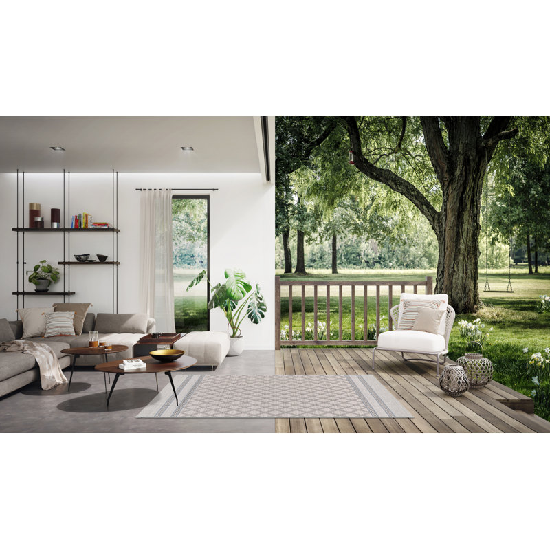 Blann Rectangle Geometric Area Rug, Rectangle 80 x 150cm