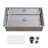  StillSteel 32 in. Undermount Single Bowl 16-Gauge Stainless Steel Kitchen Sink with Bottom Grid and Basket Strainer