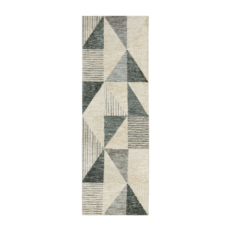 Tapis Scott Scott par Drew and Jonathan, Rectangle 2 pi 4 po x 7 pi 10 po, Brun clair
