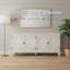 Buffet 65,5 "Mid Century Modern Buffet avec rangement, décor, blanc antique |