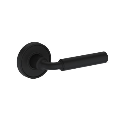 La Conner Full Dummy Lever with Recessed Round Rose in Venetian Bronze
