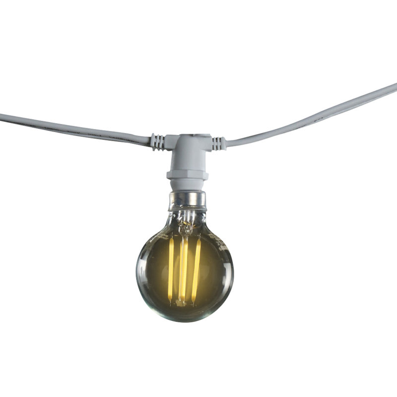 Mangus Outdoor 15 - Bulb 25'' Plug-in Globe String Light
