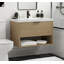 Modo 42" W Wall Mounted Single Bathroom Vanity-957272618-992109400-992109414