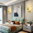 Iron Armed Wall Sconce With Floral Glass Lampshade-149100187