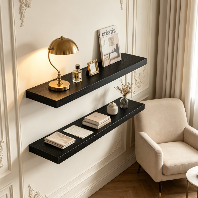 Solid Wood Floating Shelf