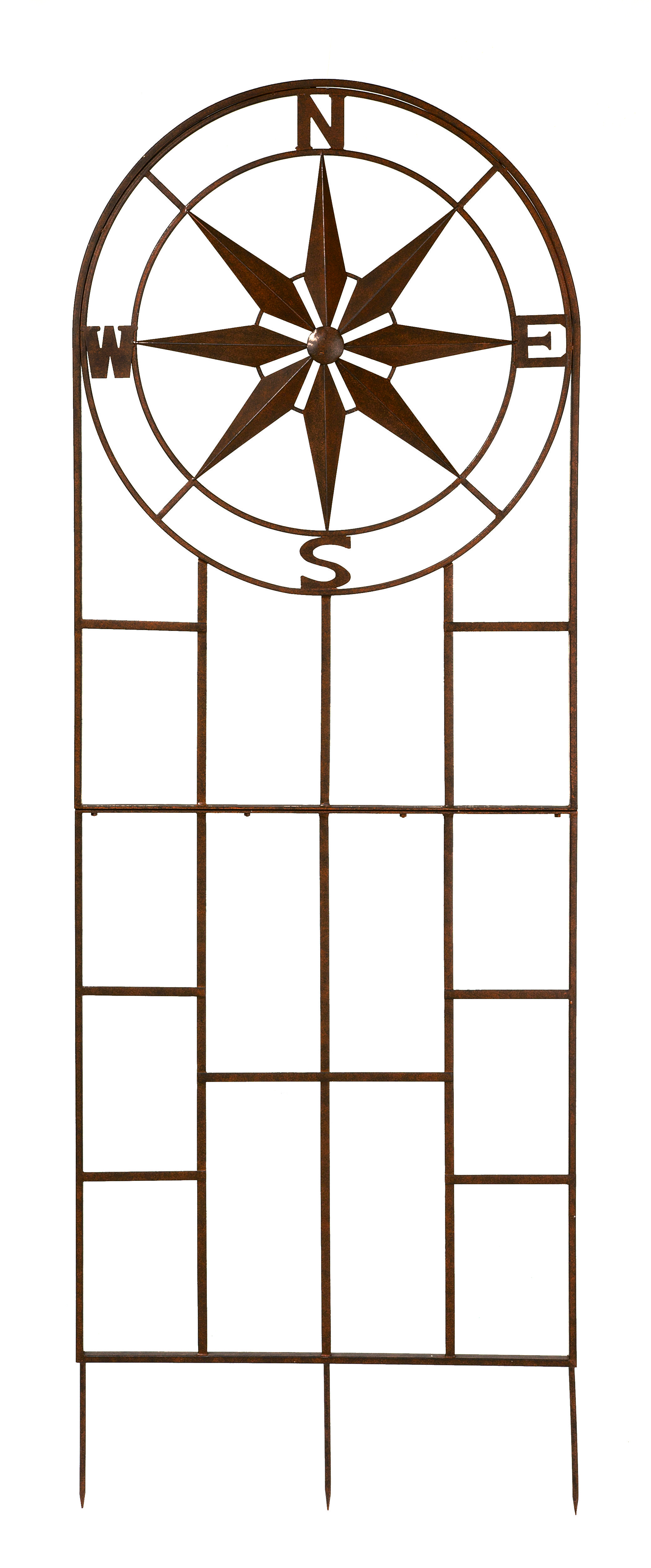 Longshore Tides Antonae 79" H x 31" W Steel Arched Trellis | Wayfair