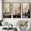 3 pièces sur toile - Cérémonie du thé Japon Art-379626357-379626354