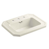 Kathryn® Vitreous China Rectangular Drop-In Bathroom Sink with Overflow