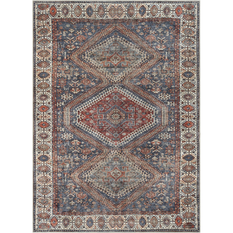 Eustice Washable Indoor Rug, Rectangle 5'3" x 7'3"