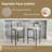 28" Boucle Upholstered Metal Counter Stool-992528422-992528420