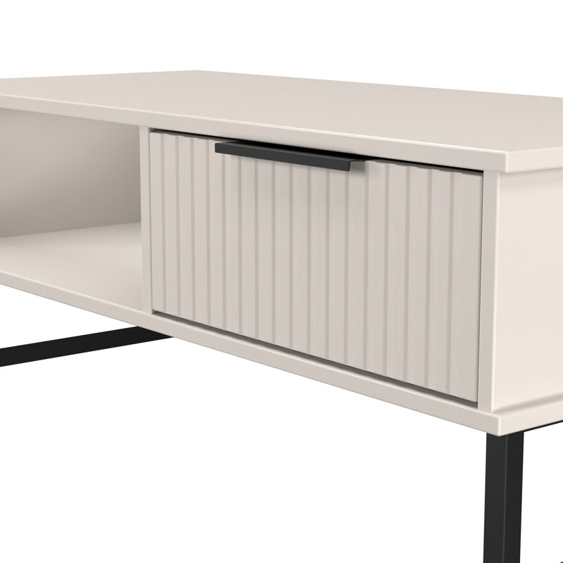 Takirra Coffee Table with Storage, Beige