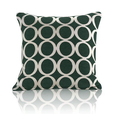 Broward Oh Geometric Cushion with Feather Filling