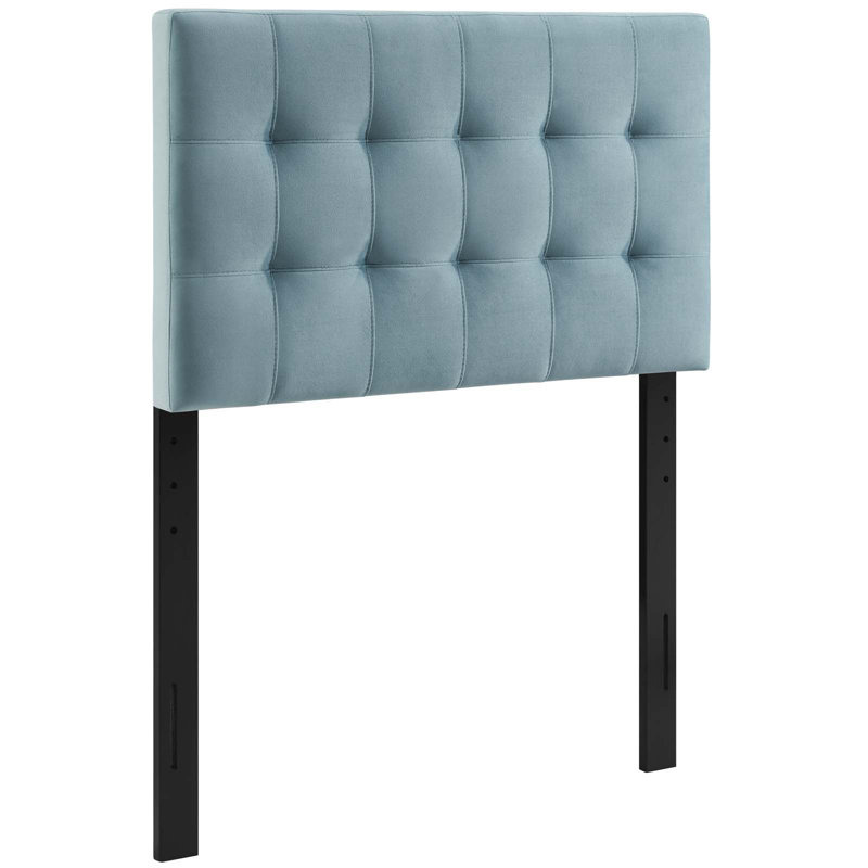 Copper Grove Worishofen Velvet Headboard by Modway, Light Blue, Twin