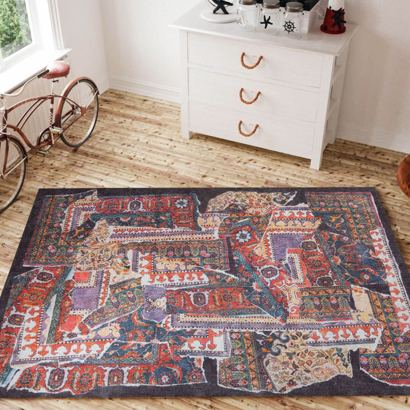 Tapis 100% polyester de qualité supérieure, 6,9 x 10,2 pi | 1850 g / m², hauteur de poils de 0,2 po | Polyester recyclé dessous | Lavable à la machine à 30 ° C | Conception douce, durable et écologique pour les espaces de vie modernes