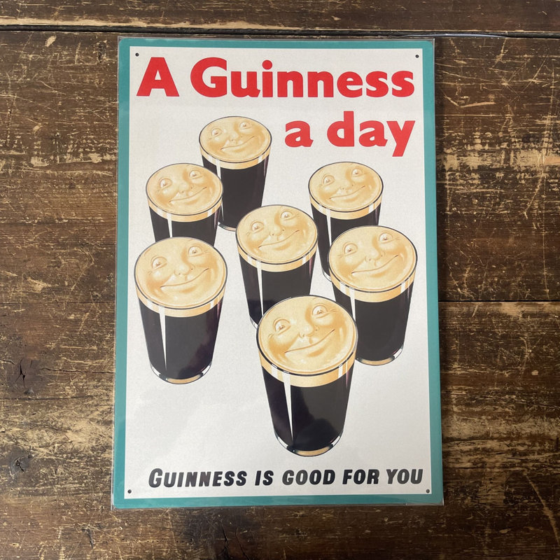 A Guinness a Day Good for You Wall Décor, 20cm H x 15cm W