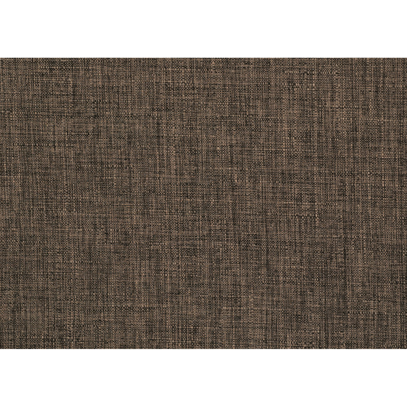 Chaise de rangement convertible brune 1pc avec tissu texturé, structure en contreplaqué de bois massif, siège rembourré en mousse, plateau, fonction réglable, pieds exposés, rangement intérieur, idéale pour la couleur du salon