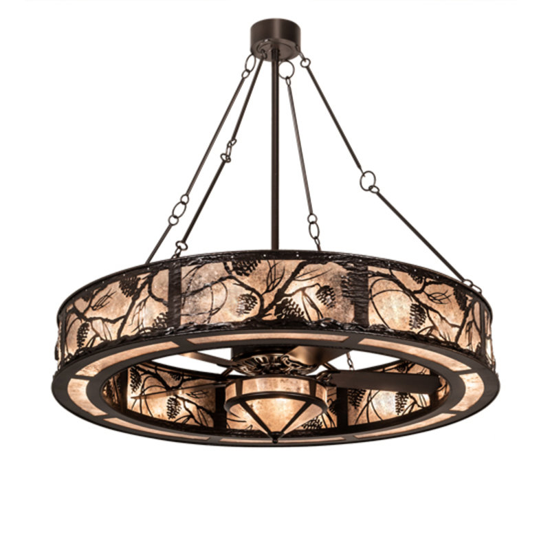 Whispering Pines Downrod Ceiling Fan