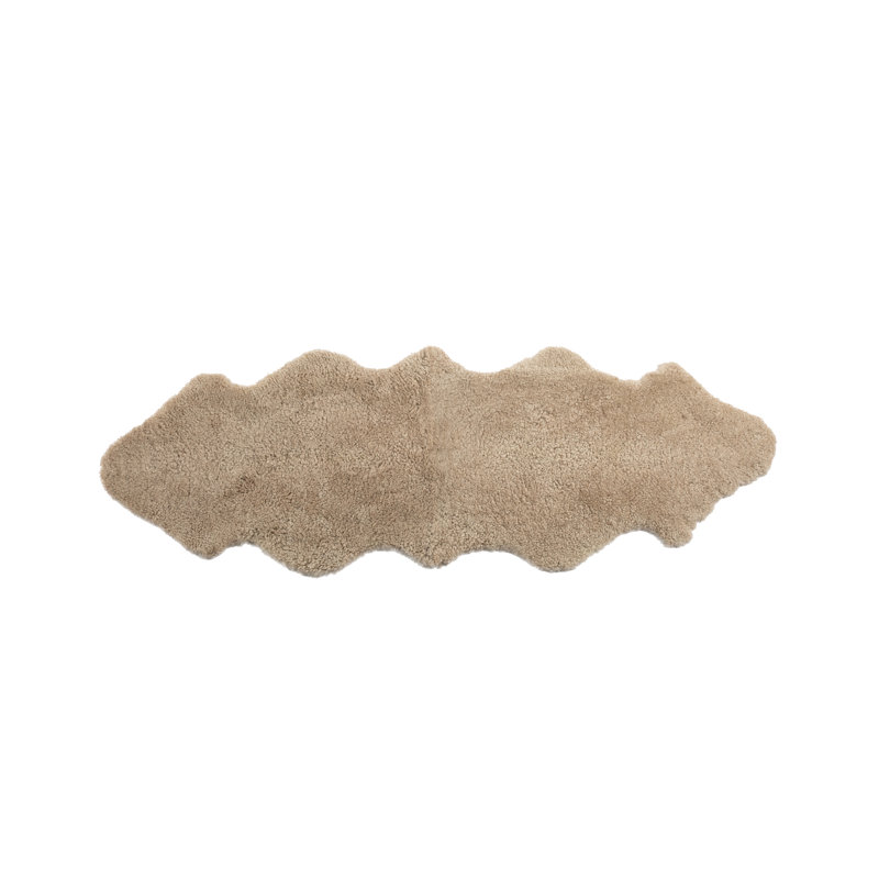  Tapis en peau de mouton bouclée de qualité supérieure double Nappa, Nappa