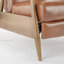 Fauteuil inclinable à accoudoirs en bois-424865039