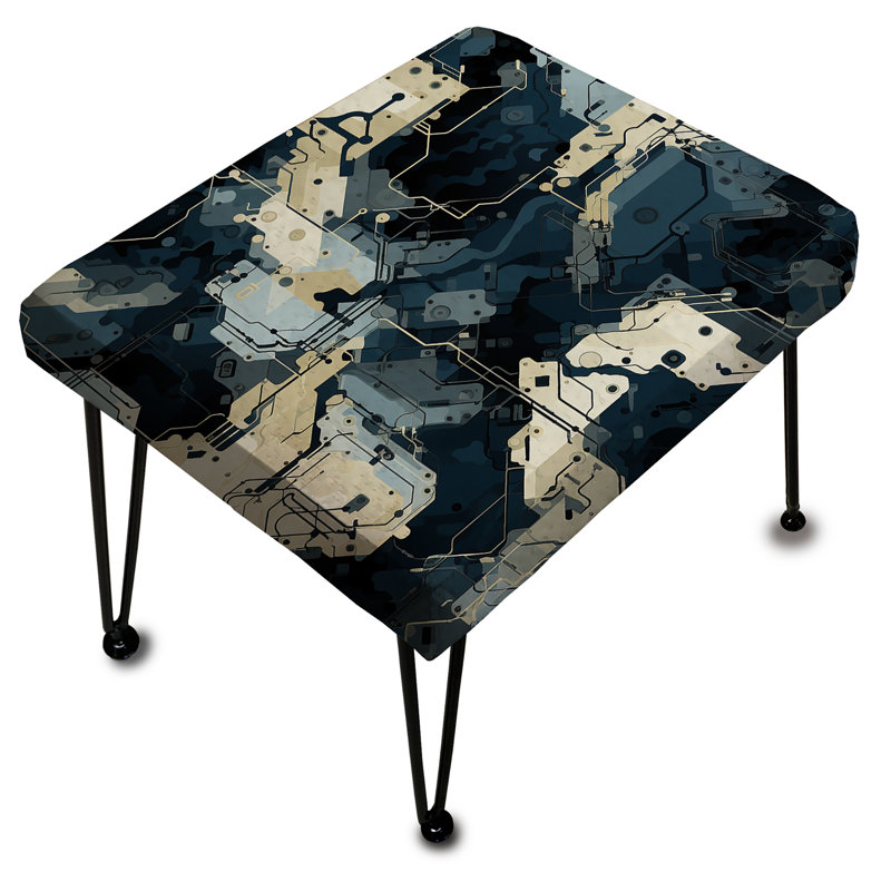 Mélange de camouflage urbain - Repose-pieds rectangulaire abstrait