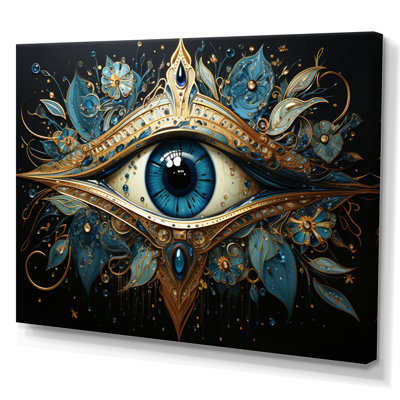 Judaism Hamsa Blessings Eye I - Print