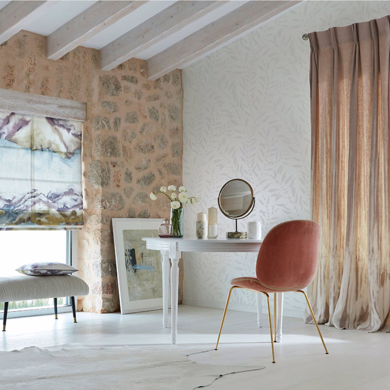 Chaconia Shimmer Wallpaper, Pearl