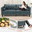 Palardy 4 Seater Faux Leather Sofa-1363744543