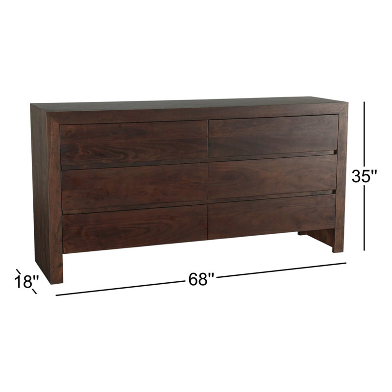 Acadia 68" Dresser In Coffee Bean
