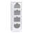 Bathroom Floor Cabinet with 4 Drawers, Small Freestanding White Bathroom Storage Organizer for Narrow Spaces