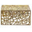 Square Gold Aluminium Coffee Table