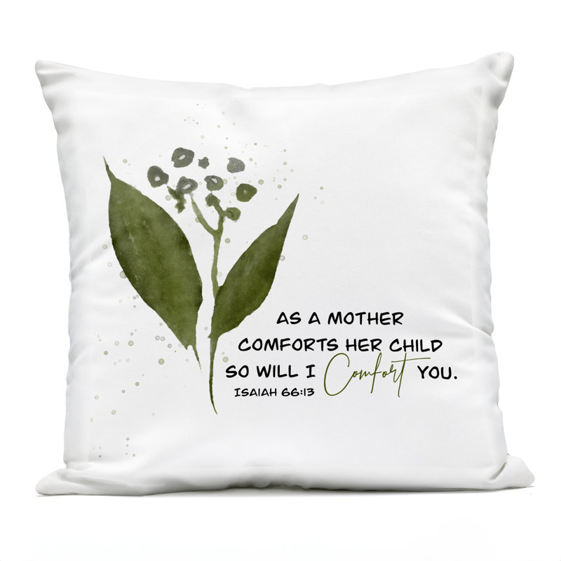 Coussin d'extérieur imprimé Proverb & Abstract Flower Design par Amber Clarkson