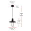 Luminaire suspendu conique 1 lumière Mariners-574799030