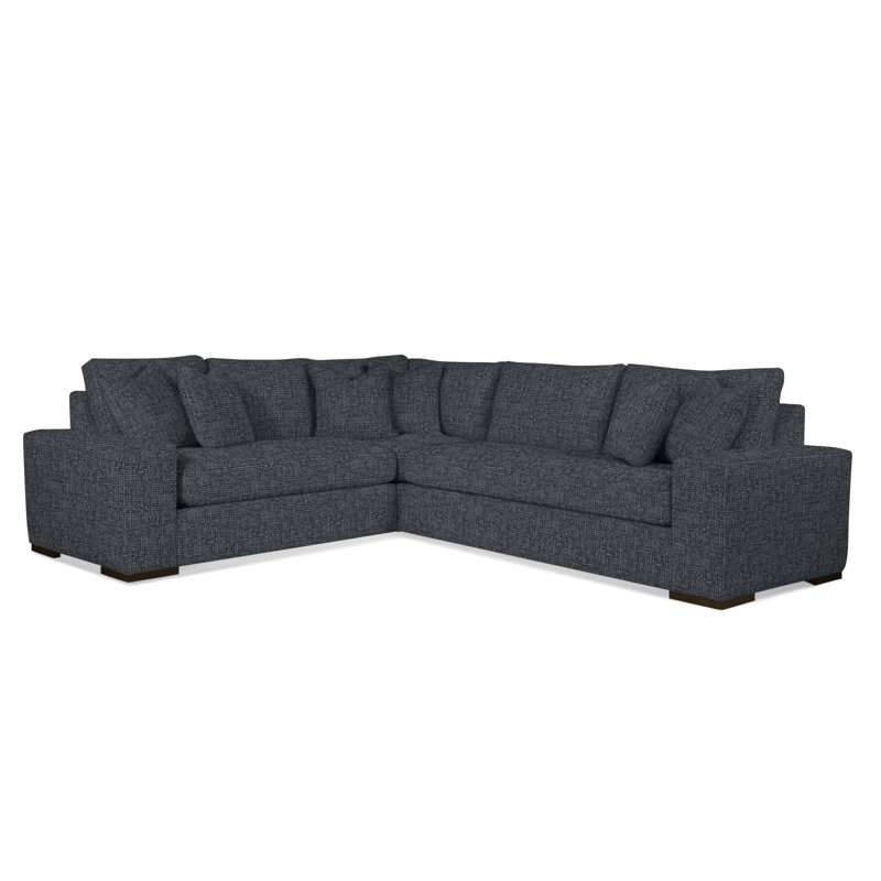 Memphis Sectional, Left Hand Facing, Honey, Basic Navy; 0317-61
