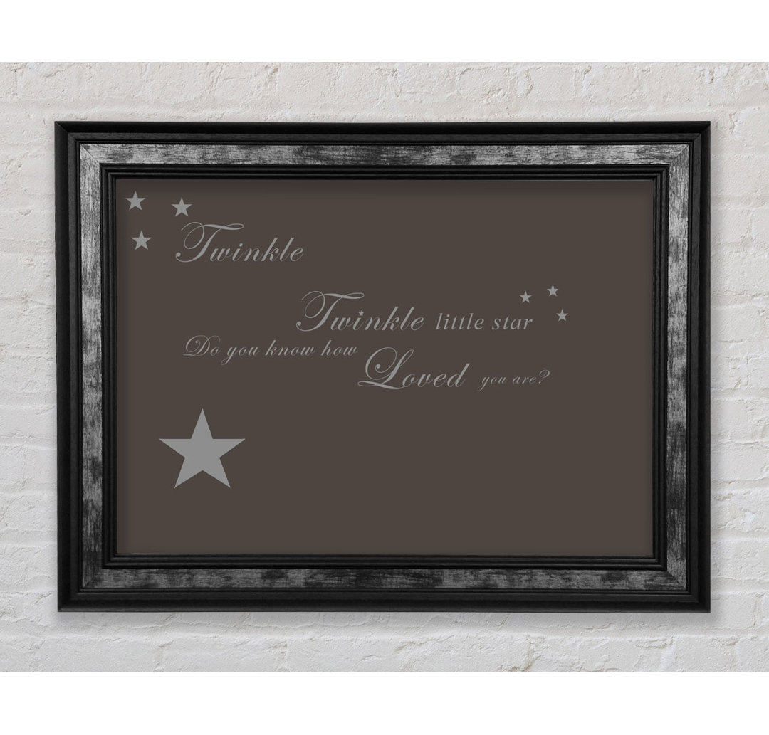 Twinkle Twinkle Little Star 1 Schokolade - Drucken