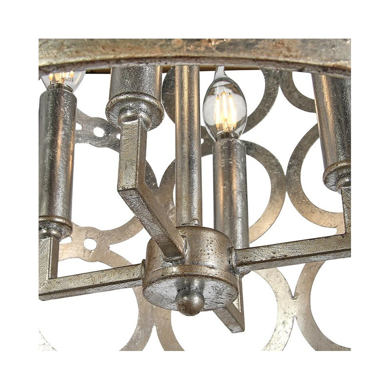 Lustre tambour à 4 lumières Pierre