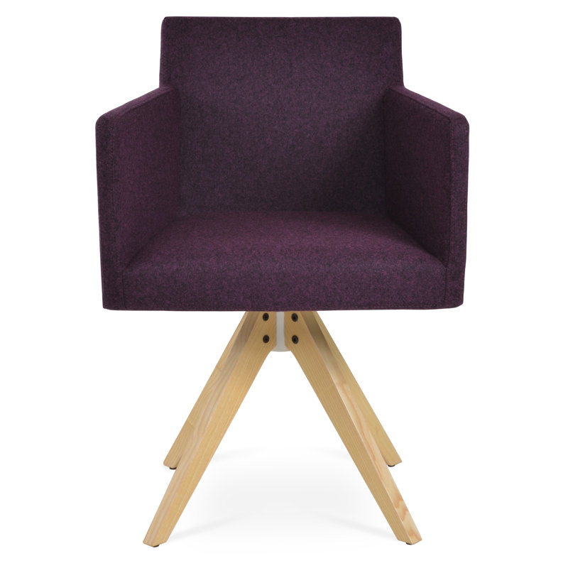 Chaise en bois pyramidal haput, Marron foncé