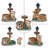Cute Cat Planter Statue Garden Decor
