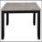 Centera Grey and Black Rectangular Dining Table with Extension Leaf, Perfect for Modern and Versatile Dining Spaces