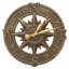 16" Compass Rose Clock-482753995