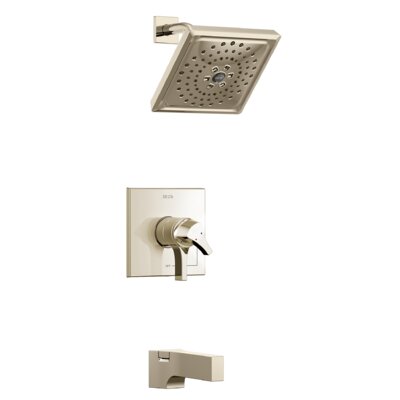 Zura Pressure Balance 17 Series Tub and Shower Trim with Double Handle and Monitor -  Delta, T17474-PN