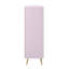 Commode haute brillance, commode rose