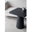 Table d'appoint polyvalente noire - Fabrication en magnésium, styles industriel / contemporain / traditionnel