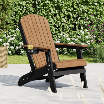 Chaise Adirondack pliable en PEHD 1 pièce