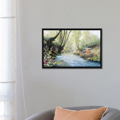 « kingfisher », reproduction sur toile