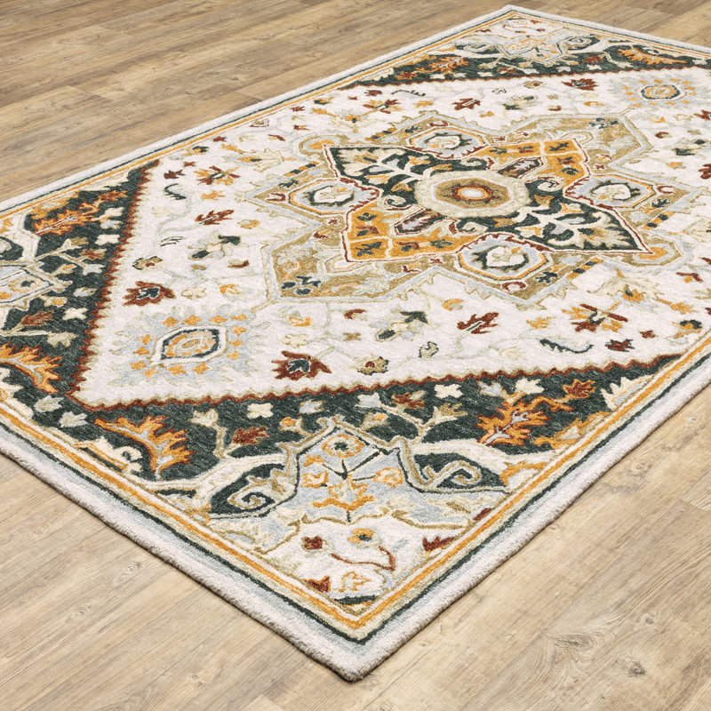 Eitelfritz Performance Wool Oriental Indoor Rug, Rectangle 10' x 13'