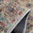 Antibacterial Runner Rug Anti Slip Wool Soft Touch Vintage Floral Distressed Kenley Design for Hallway Stairway Entryway Indoor Washable Carpet-2132454527