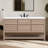 Wesli 60" Single Bathroom Vanity With Engineered Stone Top