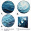 «Blue and White Emotion Spiral 3», art mural abstrait-1149212553-1149212554