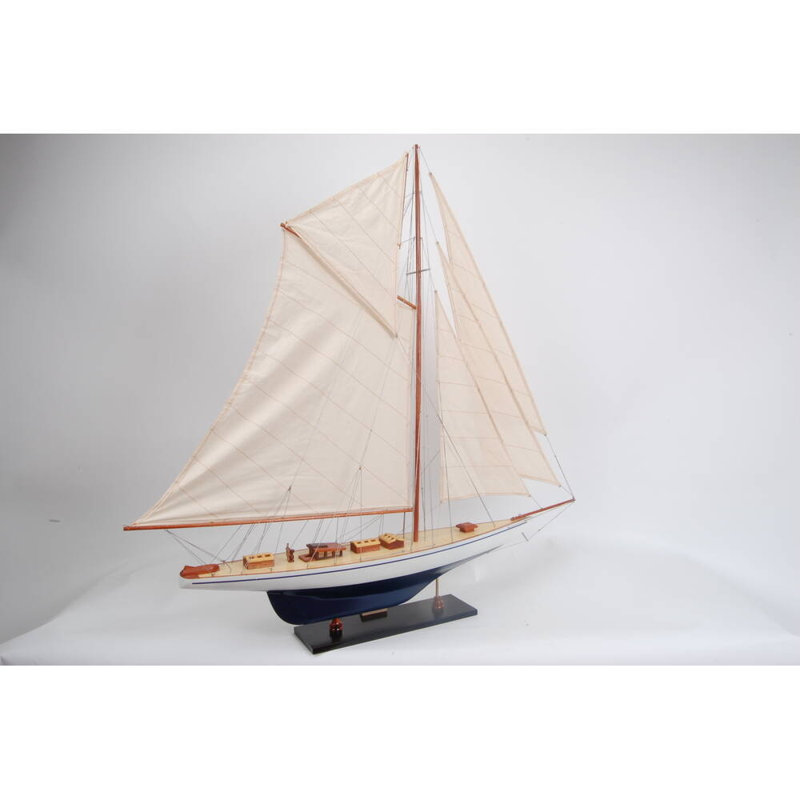 Voilier Defender Schooner, H 40,6 po x l 31,5 po x P 5,9 po, Bleu / blanc