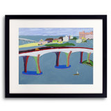 Clearwater Bridge Print by Sue Graef